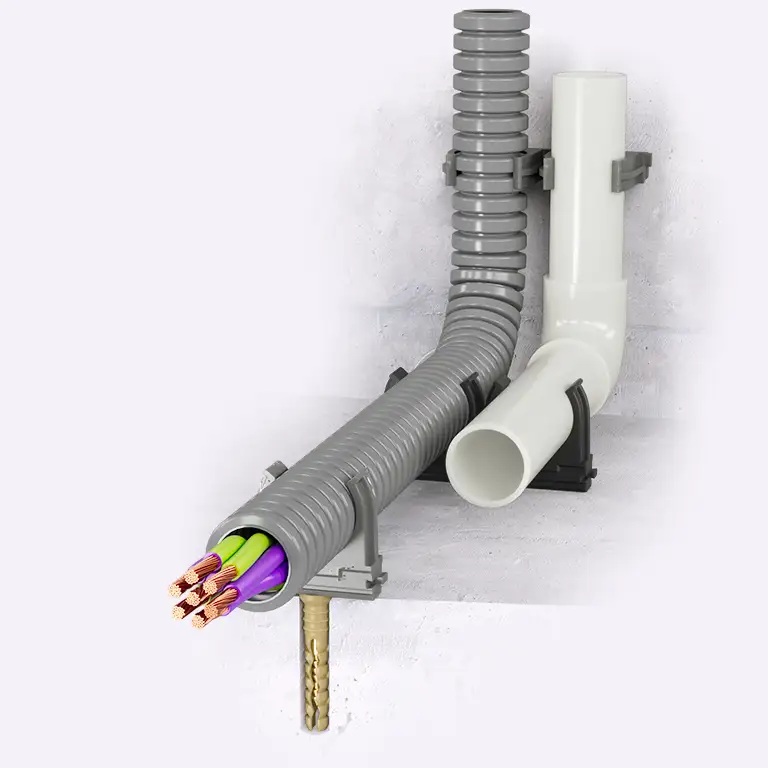 Plastic U-type pipe clamp